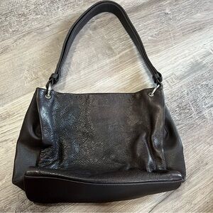 Leather Co. By Liz Claiborne Black Leather Shoulder Bag